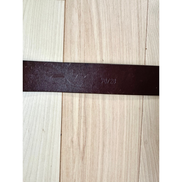 Tod’s Vintage Leather Belt Black Made in Italy Men 70 28 Logo Buckle - Picture 7 of 8